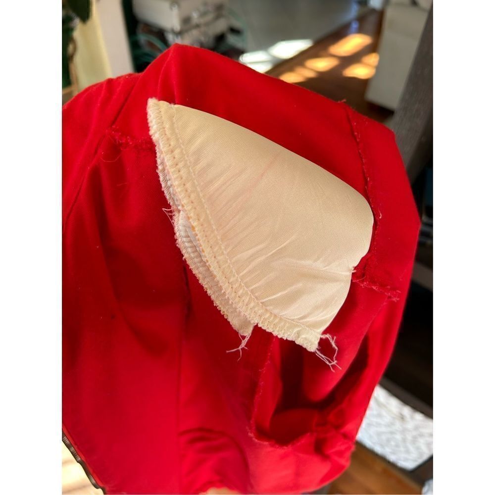 Vintage Levi’s 1980s Red Front Zip Jacket With Shoulder Pads Size Small - Picture 14 of 16